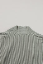 Corded Open Front Knit Cardigan