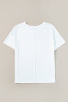 White Star Patchwork Loose T-shirt