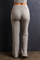 Elastic Waist Pocketed Loose Straight Pants