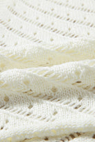 Hollowed Crochet Cropped 2 Piece Beach Dress