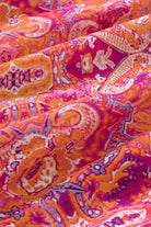 Multicolor Floral Patchwork Shirred Cuffs Buttoned Blouse