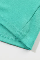 Solid Color Patchwork Long Sleeve Top