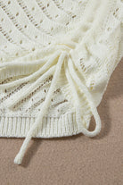Hollowed Crochet Cropped 2 Piece Beach Dress