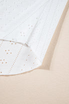Plus Size Guipure V Neck Eyelet Lace Tank Top