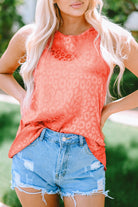 Satin Leopard Tank Top
