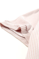Apricot Ribbed Knit Batwing Sleeve Tunic Oversized T Shirt